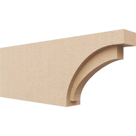 Ekena Millwork 2in. W x 6in. H x 16in. L Rivera Woodgrain TimberThane Rafter Tail, Primed Tan RFTUR02X06X16RIVRCPR